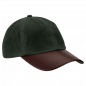 Preview: Wachscap Cappy braun oder oliv mit Deutsch Langhaar-Stick